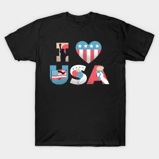 I love USA US-Shirt New York T-Shirt